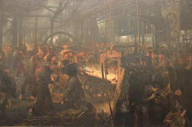 De ijzeren walsfabriek